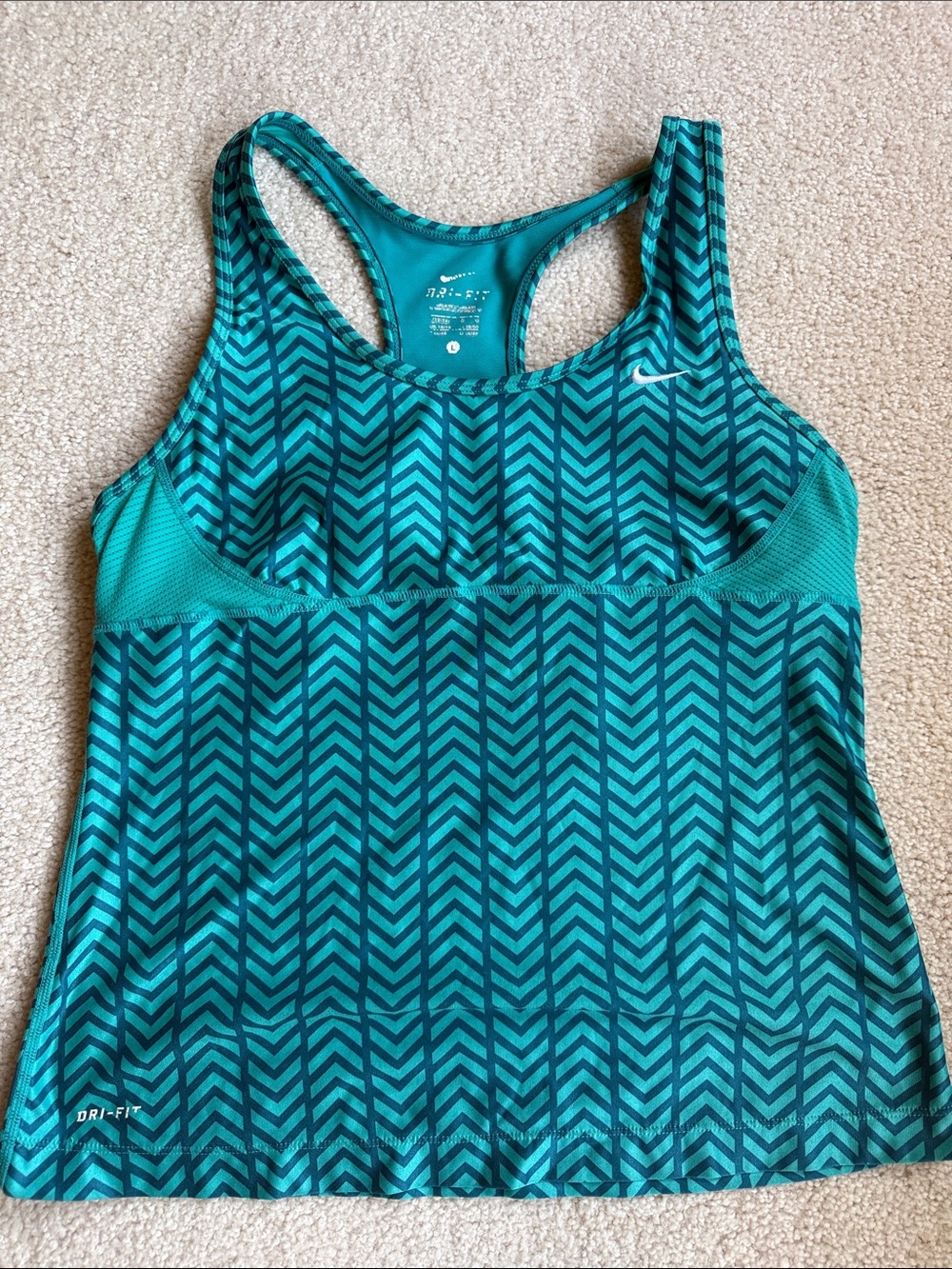 NIKE Dri-Fit blue tank top - Large
